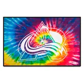 Fan Mats Colorado Avalanche Tie Dye Starter Mat Accent Rug - 19In. X 30In.