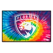 Fan Mats Florida Panthers Tie Dye Starter Mat Accent Rug - 19In. X 30In.