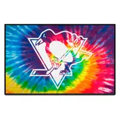 Fan Mats Pittsburgh Penguins Tie Dye Starter Mat Accent Rug - 19In. X 30In.