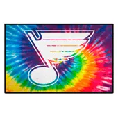 Fan Mats St. Louis Blues Tie Dye Starter Mat Accent Rug - 19In. X 30In.