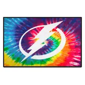 Fan Mats Tampa Bay Lightning Tie Dye Starter Mat Accent Rug - 19In. X 30In.