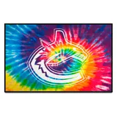 Fan Mats Vancouver Canucks Tie Dye Starter Mat Accent Rug - 19In. X 30In.