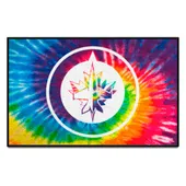 Fan Mats Winnipeg Jets Tie Dye Starter Mat Accent Rug - 19In. X 30In.