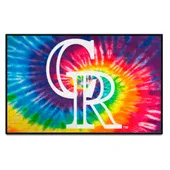 Fan Mats Colorado Rockies Tie Dye Starter Mat Accent Rug - 19In. X 30In.