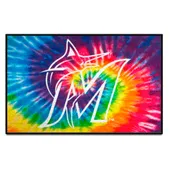 Fan Mats Miami Marlins Tie Dye Starter Mat Accent Rug - 19In. X 30In.