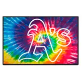 Fan Mats Oakland Athletics Tie Dye Starter Mat Accent Rug - 19In. X 30In.