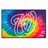 Fan Mats Washington Nationals Tie Dye Starter Mat Accent Rug - 19In. X 30In.