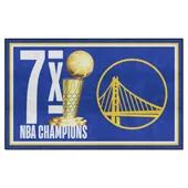 Fan Mats Golden State Warriors Dynasty 5Ft. X 8Ft. Plush Area Rug