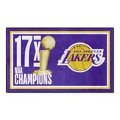 Fan Mats Los Angeles Lakers Dynasty 3Ft. X 5Ft. Plush Area Rug