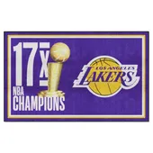 Fan Mats Los Angeles Lakers Dynasty 5Ft. X 8Ft. Plush Area Rug