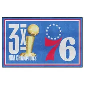 Fan Mats Philadelphia 76Ers Dynasty 5Ft. X 8Ft. Plush Area Rug