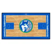 Fan Mats Nba Retro Minnesota Timberwolves Court Runner Rug - 24In. X 44In.