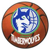 Fan Mats Nba Retro Minnesota Timberwolves Basketball Rug - 27In. Diameter