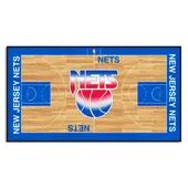 Fan Mats Nba Retro New Jersey Nets Court Runner Rug - 24In. X 44In.