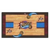 Fan Mats Nba Retro Philadelphia 76Ers Court Runner Rug - 24In. X 44In.