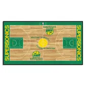 Fan Mats Nba Retro Seattle Supersonics Court Runner Rug - 24In. X 44In.