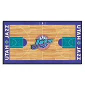 Fan Mats Nba Retro Utah Jazz Court Runner Rug - 24In. X 44In.