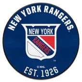 Fan Mats Nhlretro New York Rangers Roundel Rug - 27In. Diameter