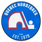 Fan Mats Nhlretro Quebec Nordiques Roundel Rug - 27In. Diameter