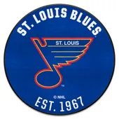 Fan Mats Nhlretro St. Louis Blues Roundel Rug - 27In. Diameter