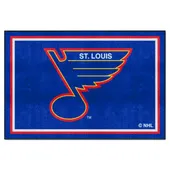 Fan Mats Nhlretro St. Louis Blues 5Ft. X 8 Ft. Plush Area Rug