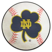 Fan Mats Notre Dame Fighting Irish Baseball Rug, Clover Logo - 27In. Diameter