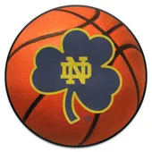 Fan Mats Notre Dame Fighting Irish Basketball Rug, Clover Logo - 27In. Diameter