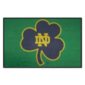 Fan Mats Notre Dame Fighting Irish Starter Mat Accent Rug, Clover Logo - 19In. X 30In.