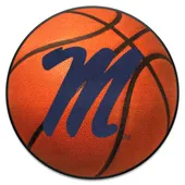 Fan Mats Ole Miss Rebels Basketball Rug - 27In. Diameter