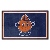 Fan Mats Syracuse Orange 4Ft. X 6Ft. Plush Area Rug, Otto Mascot Logo