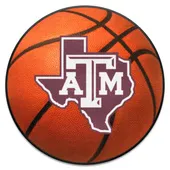 Fan Mats Texas A&M Aggies Basketball Rug - 27In. Diameter