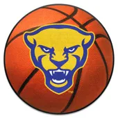 Fan Mats Pitt Panthers Basketball Rug, Panther Logo - 27In. Diameter