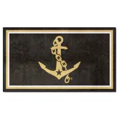 Fan Mats Vanderbilt Commodores 3Ft. X 5Ft. Plush Area Rug, Anchor Logo