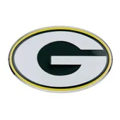 Fan Mats Green Bay Packers Heavy Duty Aluminum Embossed Color Emblem