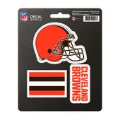 Fan Mats Cleveland Browns 3 Piece Decal Sticker Set