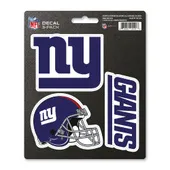 Fan Mats New York Giants 3 Piece Decal Sticker Set