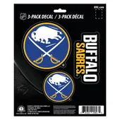 Fan Mats Buffalo Sabres 3 Piece Decal Sticker Set