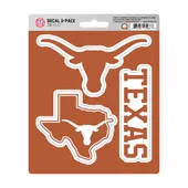 Fan Mats Texas Longhorns 3 Piece Decal Sticker Set