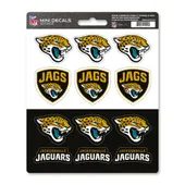 Fan Mats Jacksonville Jaguars 12 Count Mini Decal Sticker Pack