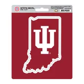 Fan Mats Indiana Hooisers Team State Shape Decal Sticker