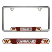 Fan Mats Washington Commanders Embossed License Plate Frame, 6.25In X 12.25In