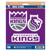 Fan Mats Sacramento Kings 3 Piece Decal Sticker Set