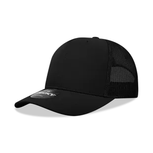 Decky 5 Panel Mid Profile Structured Cotton/Poly Blend Trucker 6030