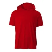 A4 Youth Short Sleeve Hooded Tee Nb3408