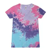 Tie-Dye Ladies' V-Neck T-Shirt 1075CD