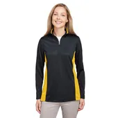 Harriton Ladies' Flash Snag Protection Plus Il Colorblock Quarter-Zip M786W