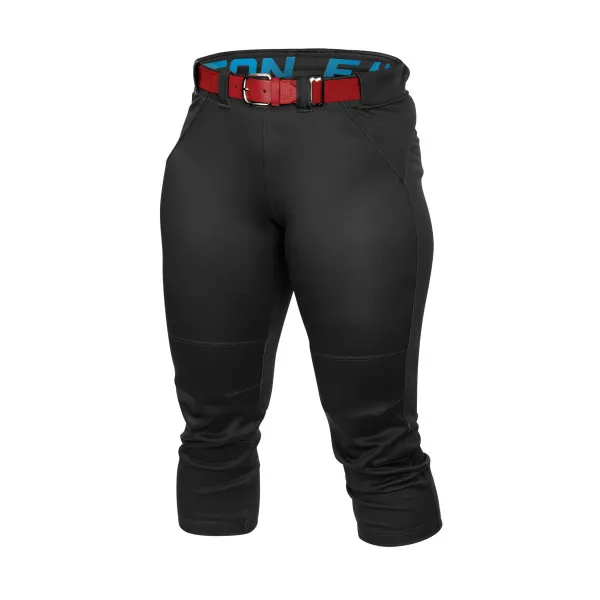 Pantalon Easton Softball Fastpitch Zone Femme – Noir, Taille M, Ceinture élastique