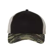 Sportsman Contrast-Stitch Mesh-Back Cap SPO-3100