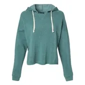 Mv Sport Women's Angel Fleece Crop Hooded Sweatshirt MV-W23101