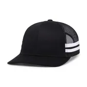 Pacific Headwear Low-Profile Stripe Trucker Cap P115